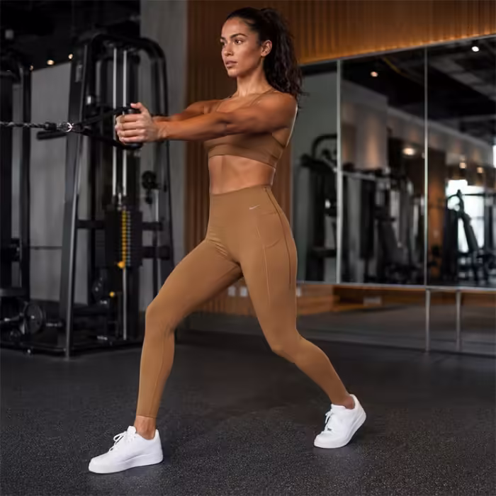 Легинсы Nike W NK DF UNIVERSA HR TGHT Коричневый L - 9