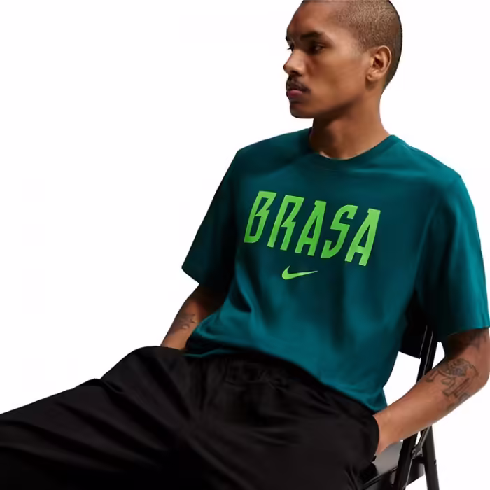 Футболка Nike BRAZIL Зеленый XL - 5