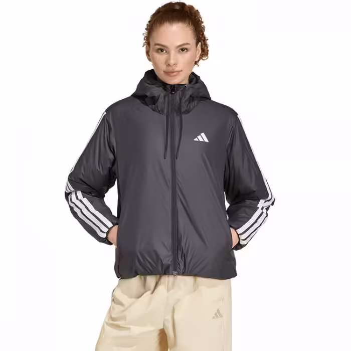 Куртка Adidas ESSENTIALS 3-STRIPES INSULATED HOODED Черный XS