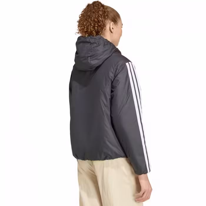 Куртка Adidas ESSENTIALS 3-STRIPES INSULATED HOODED Черный XS - 2
