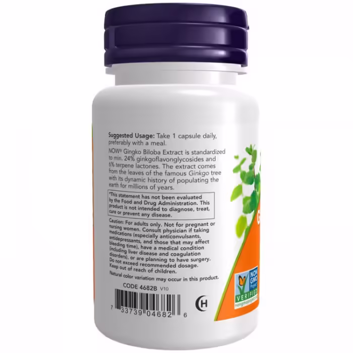 Витамины Now Foods Ginkgo Biloba 120mg - 3