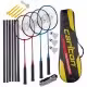 Set pentru badminton cu fluturas husa si plasa Dunlop Tournament 4-player set