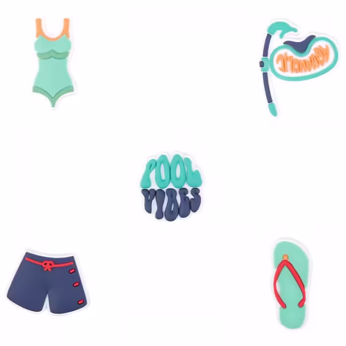 Jibbitz COQUI Amuletz Set 084 Just Keep Swimming (5) - 3