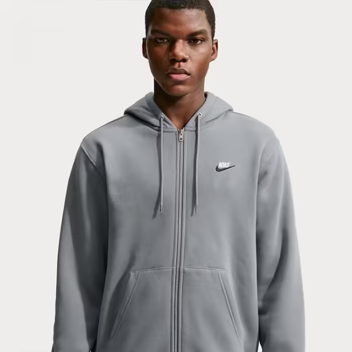 Hanorac Nike Club Full-Zip Fleece Hoodie - 4