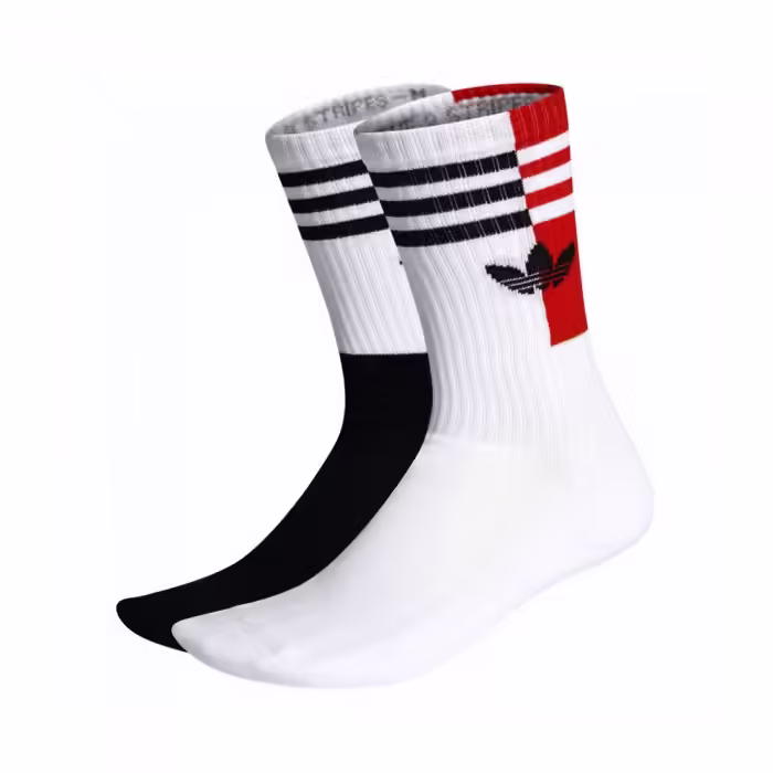 Носки Adidas CLR BLK CRW 2PP Белый/Черный S