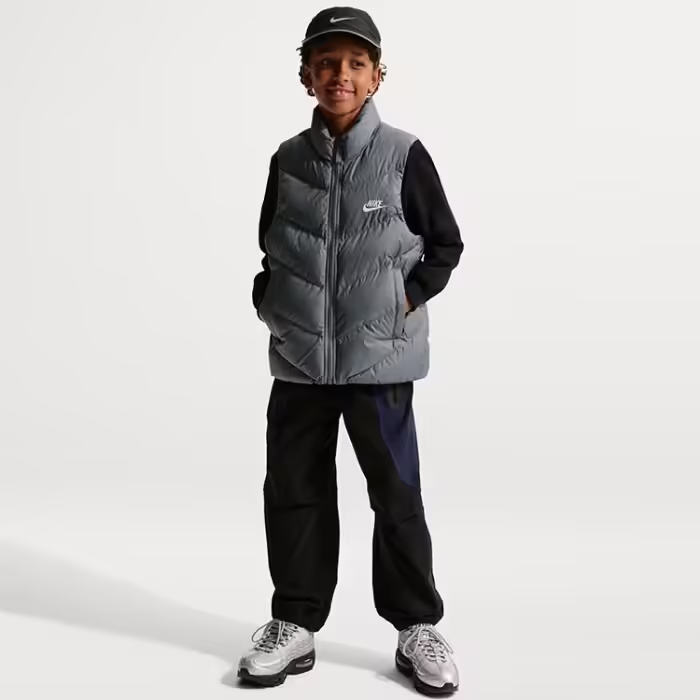 Vesta Nike SPORTSWEAR THERMA-FIT LOOSE-FIT PUFFER Gri M - 6