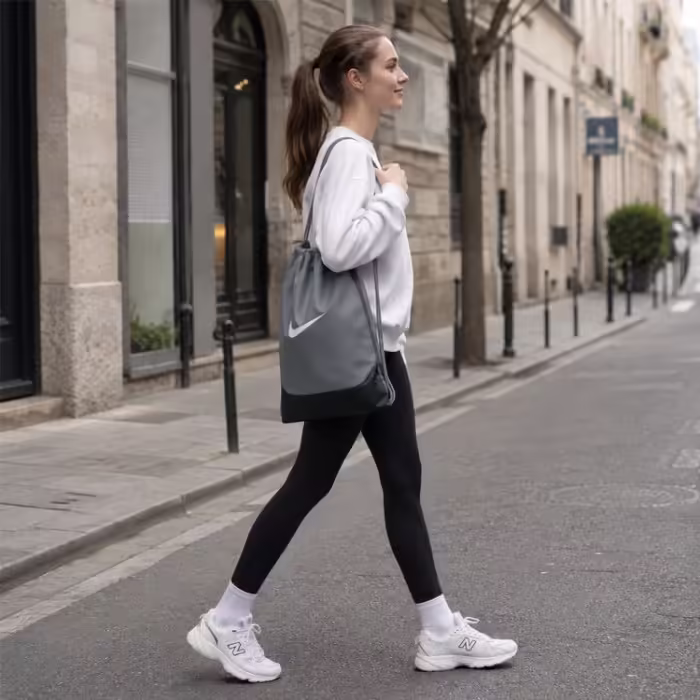 Мешок для обуви Nike Brasilia Серый One size - 7
