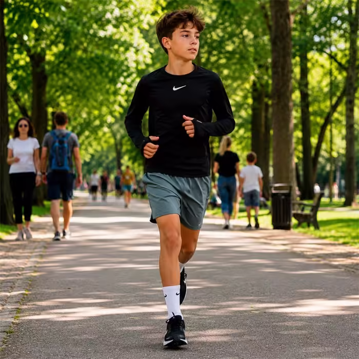 Sorti Nike Miler Dri-FIT Gri L - 7