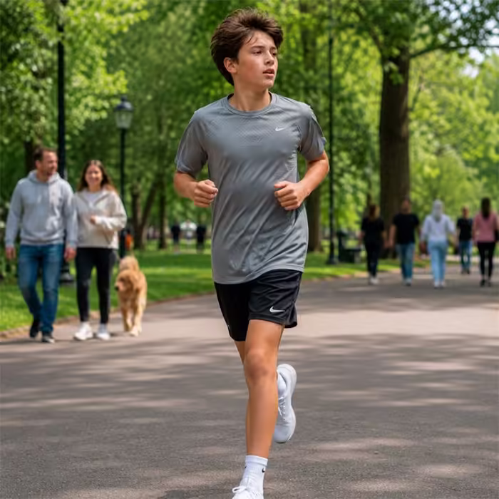 Футболка Nike Stride Dri-FIT Серый S - 7