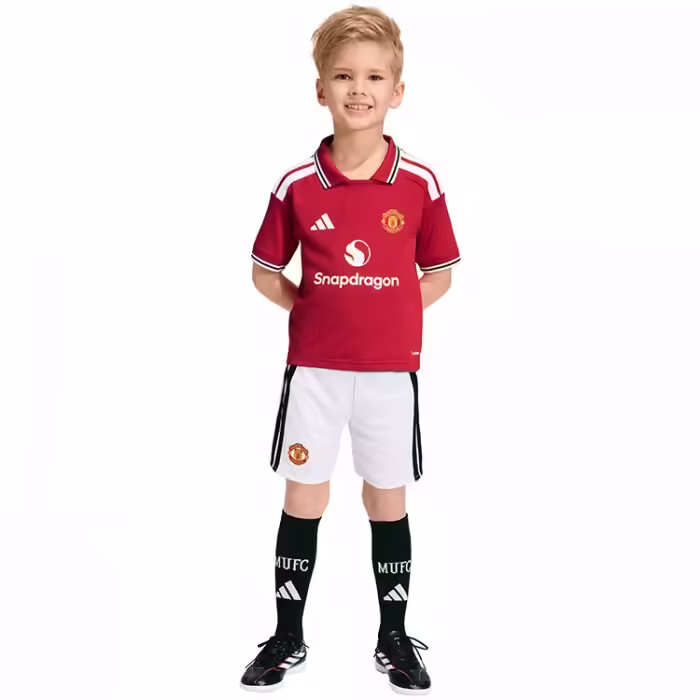 Набор футболка + шорты Adidas Manchester United 26/27 Home Красный/Белый 98