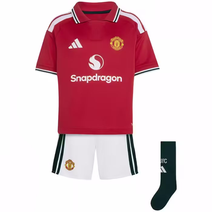 Набор футболка + шорты Adidas Manchester United 26/27 Home Красный/Белый 98 - 7