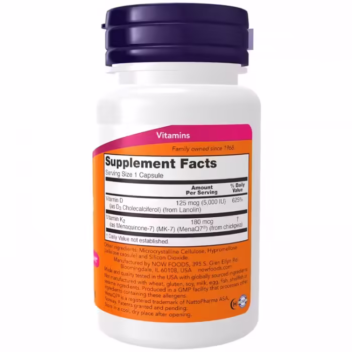 Vitamine Now Foods Mega D-3 & MK-7 - 2