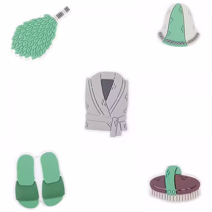 Jibbitz COQUI Amuletz Set 085 Relax, Renew, Refresh (5) - 2