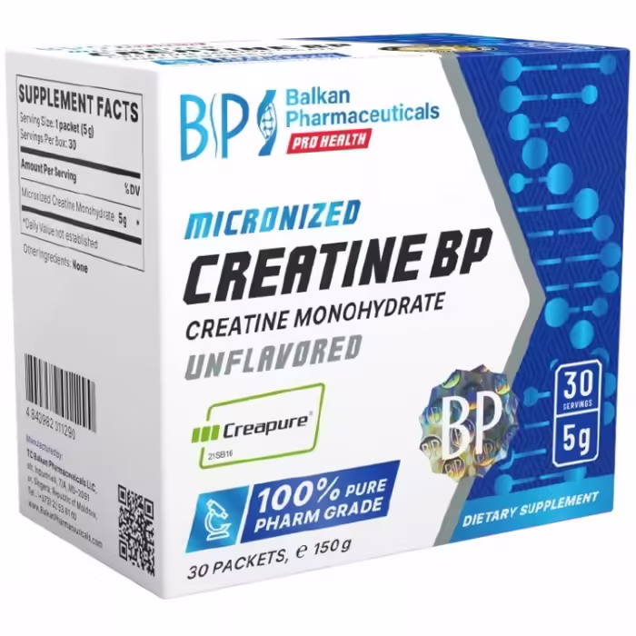 Креатин Balkan Pharmaceuticals CREATINE BP UNFLAVORED powder N30 5 gr sachets