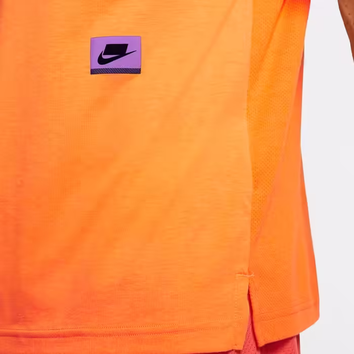 Футболка Nike M NK DRY TOP SS PX Оранжевый L - 4