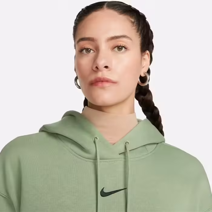 Толстовка Nike W NSW STYLE FLC PO HOODIE OS Зеленый XS - 5