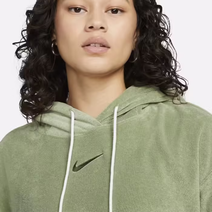 Толстовка Nike W NSW TRRY OS PO  HOODIE A2 Зеленый XS - 4