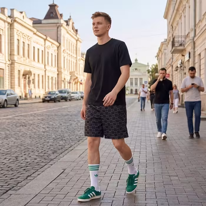 Шорты Adidas Monogram Regular Mesh - 7