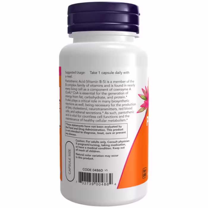 Vitamine Now Foods Pantothenic Acid - 3