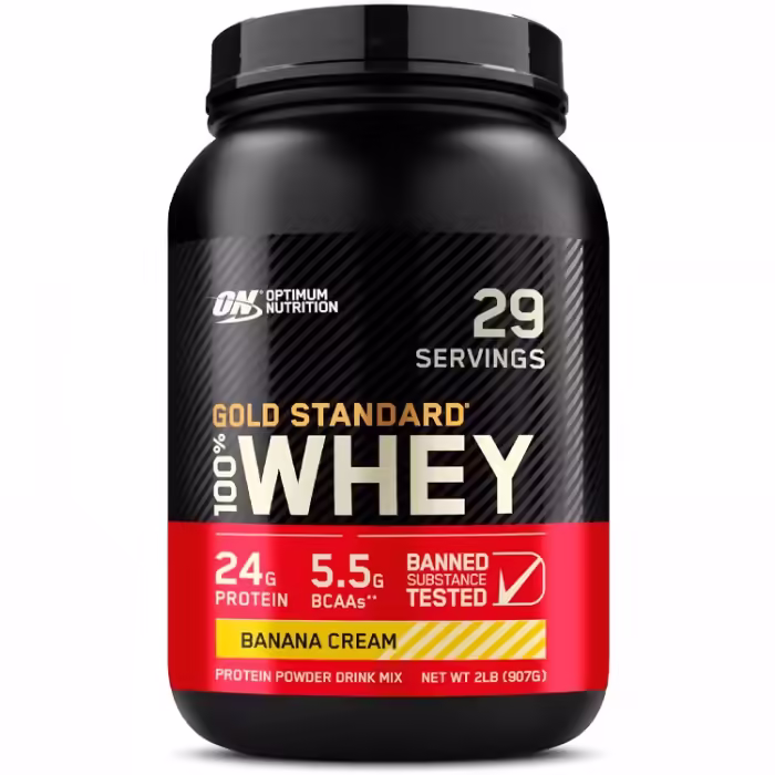 Proteine din zer Optimum Nutrition Gold Standard 100% WHEY Banana Cream 2lb