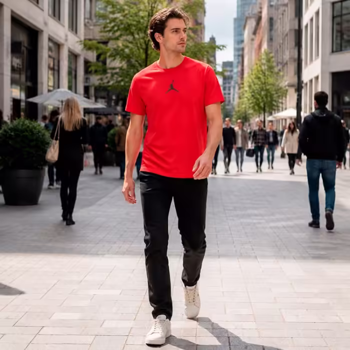 Футболка Nike M J JUMPMAN DFCT SS CREW Красный L - 7