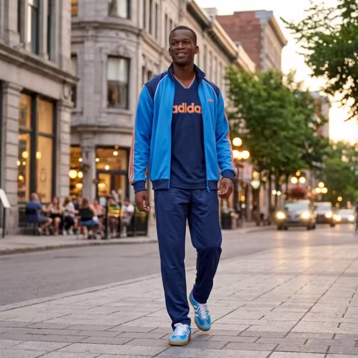 Hanorac Adidas TT Albastru XS - 7