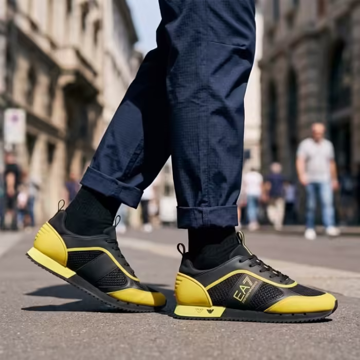 Кроссовки EA7 EMPORIO ARMANI ENGLISH Черный/Желтый 41.5 - 2