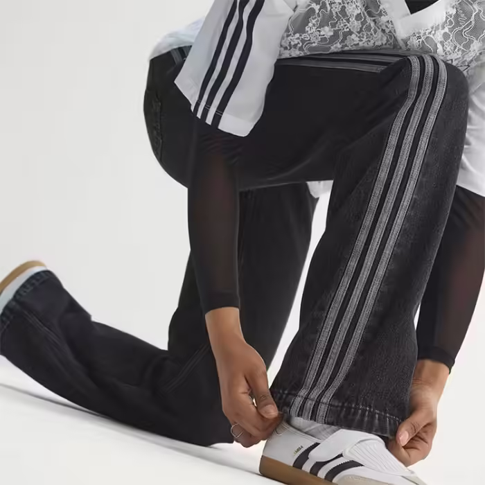 Брюки Adidas FIREBIRD MID RISE STRAIGHT DENIM - 9