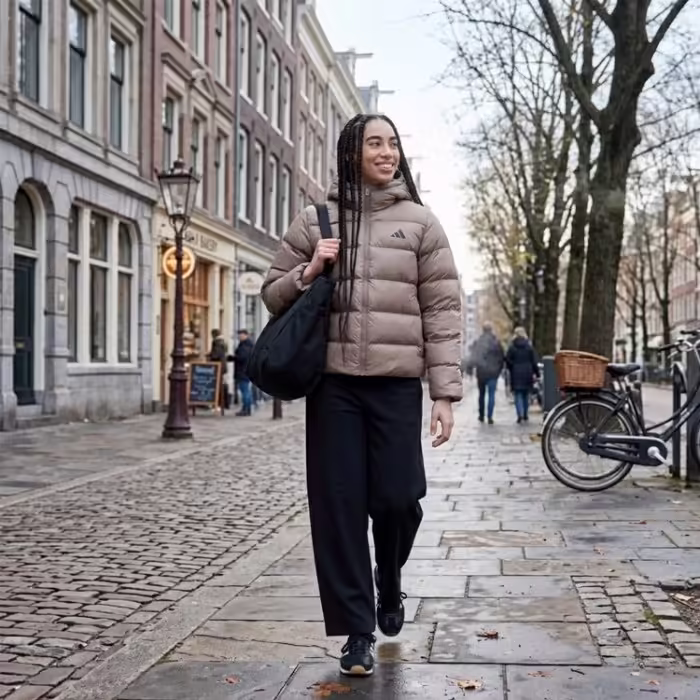 Куртка Adidas ESSENTIALS INSULATION HOODED Коричневый XS - 7