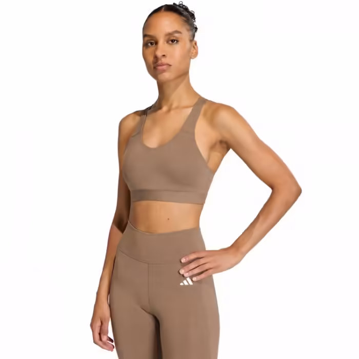 Спортивное бра Adidas OPTIME ESSENTIALS WORKOUT HIGH SUPPORT Коричневый