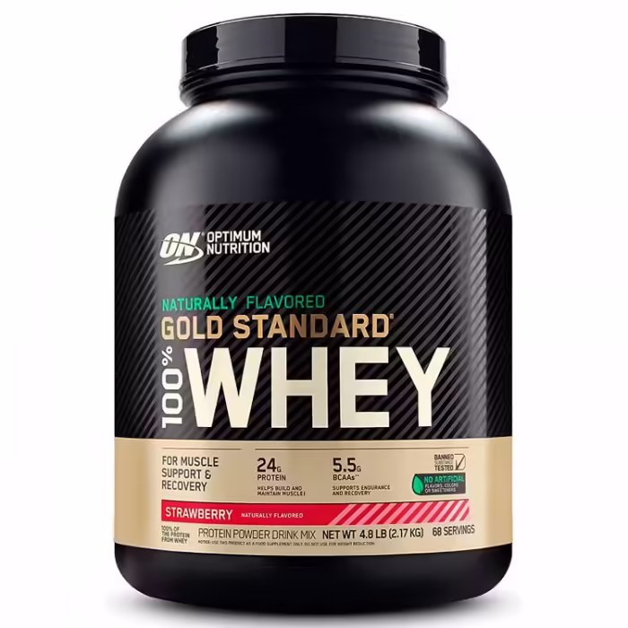Proteine din zer Optimum Nutrition ON 100% NAT WGS GLUTEN FREE STRAW 4.80LB