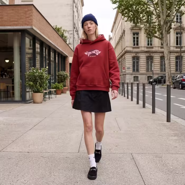 Hanorac Vans Retro Sport Rosu L - 7