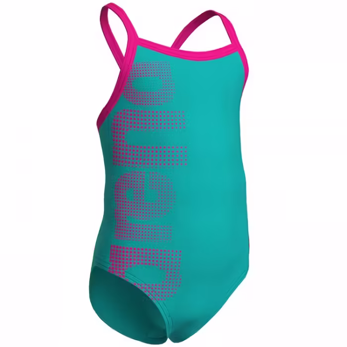 Costum pentru inot Arena LOGO KIDS GIRL ONE PIECE - 3