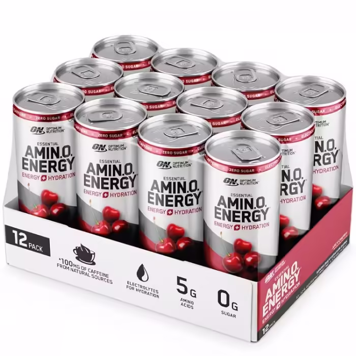 Энергетик Optimum Nutrition Amino Energy + Electrolytes, Juicy Cherry, 12 oz - 4