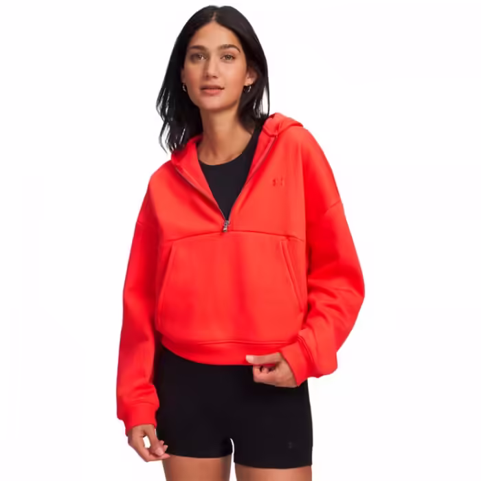 Hanorac Under Armour Icon Fleece Hoodie Rosu L