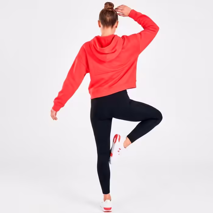Hanorac Under Armour Icon Fleece Hoodie Rosu L - 4