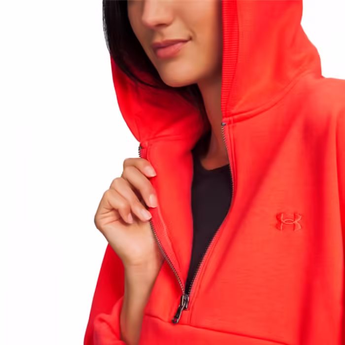 Hanorac Under Armour Icon Fleece Hoodie Rosu L - 5