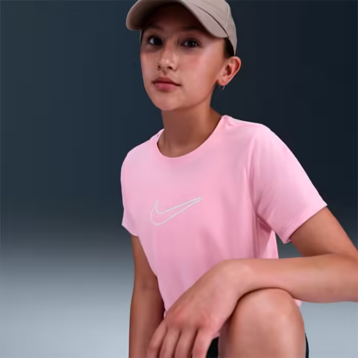 Футболка Nike G NK DF ONE STD SS TOP HBR Розовый L - 5