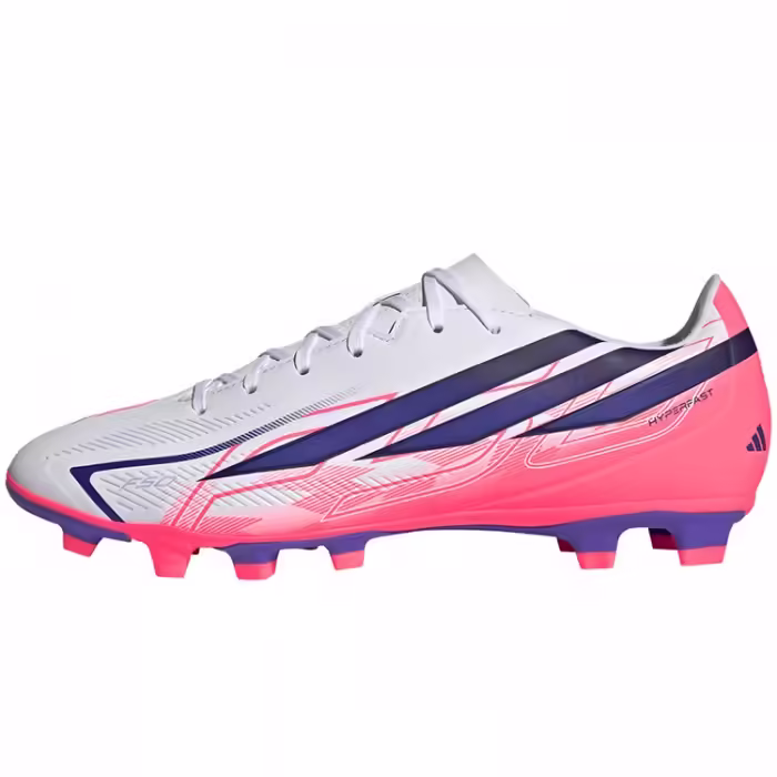 Ghete pentru fotbal Adidas F50 HYPERFAST CLUB FG/MG Alb 39.5