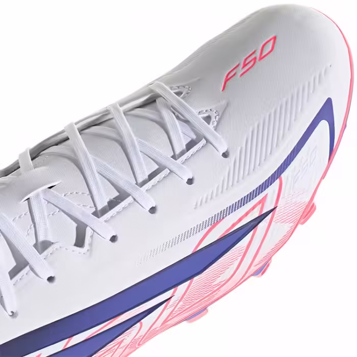 Ghete pentru fotbal Adidas F50 HYPERFAST CLUB FG/MG Alb 39.5 - 7