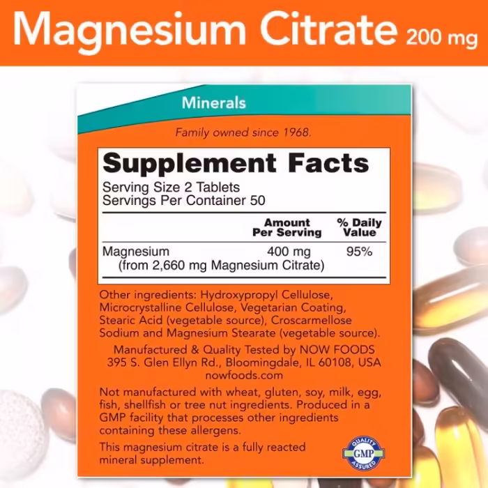Vitamine Now Foods Magnesium Citrate - 2