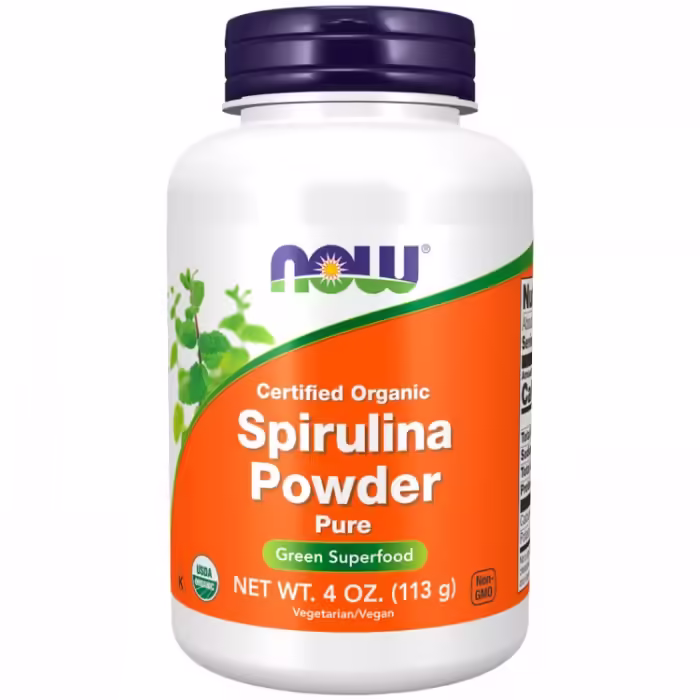 Витамины Now Foods Certified Organic Spirulina Powder Pure