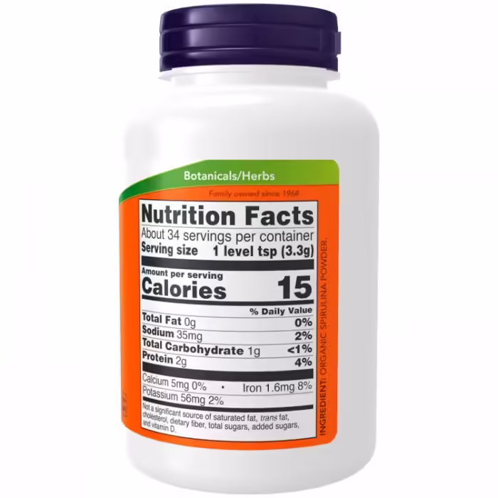 Витамины Now Foods Certified Organic Spirulina Powder Pure - 2