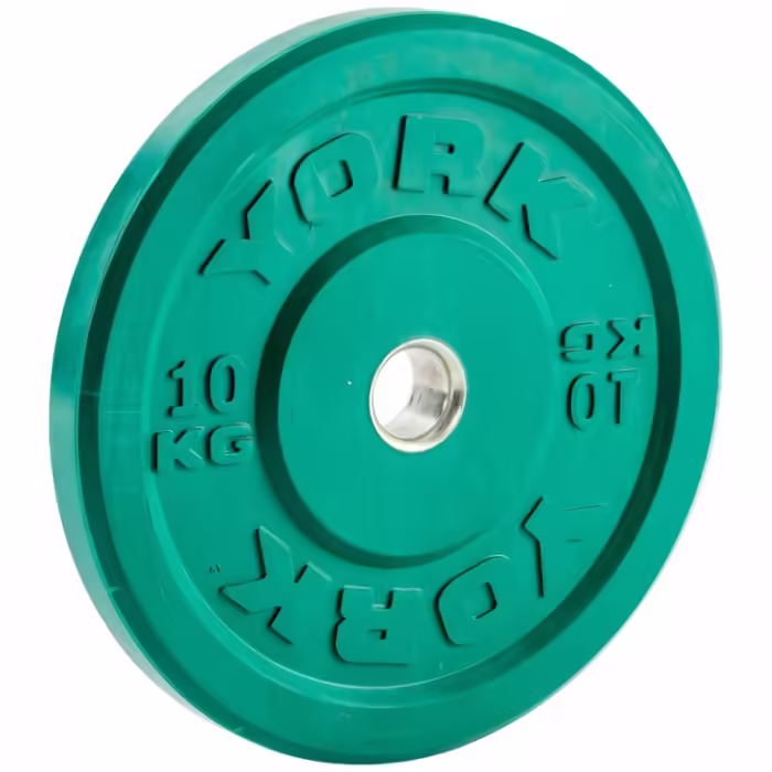 Disc 10 kg YORK Solid Rubber Bumper Plate