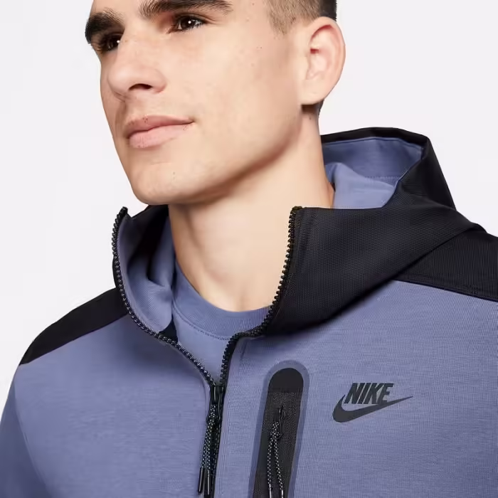 Толстовка Nike M NK TCH FLC OVERLAY FZ - 2