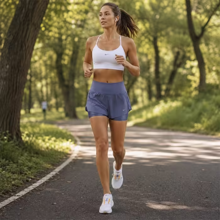 Шорты Nike W NK SWIFT DF MR 3IN 2N1 SHORT Синий M - 9