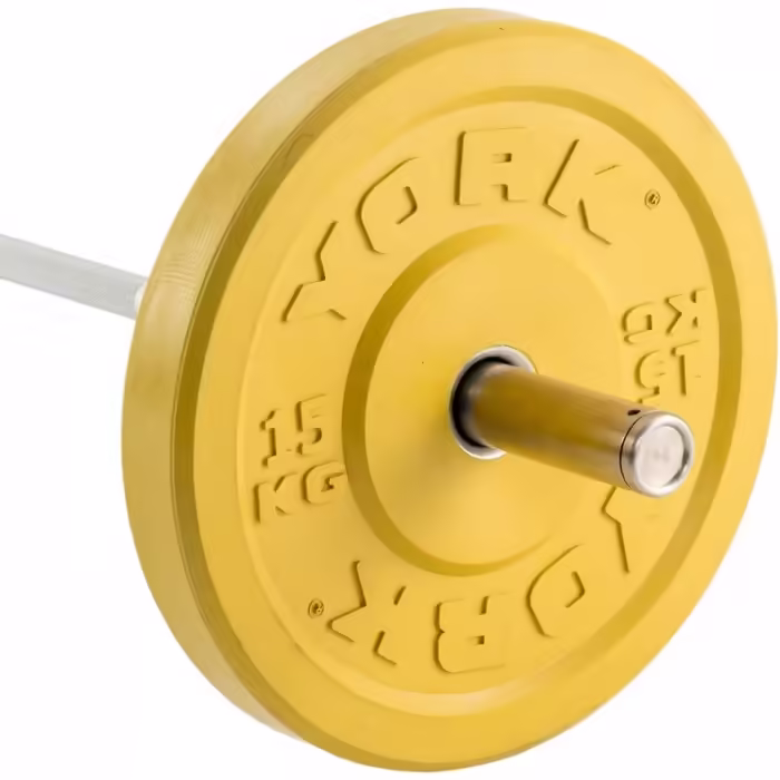 Disc 15 kg YORK Solid Rubber Bumper Plate - 2
