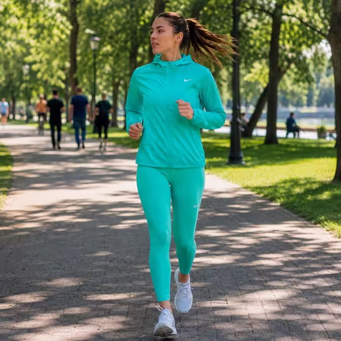 Jacheta windbreaker Nike W NK ESSENTIAL JACKET Verde XS - 7