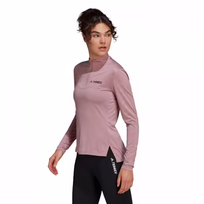 Tricou Adidas W MT Half Zi LS - 4