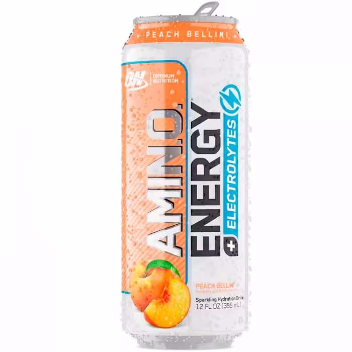 Energizant Optimum Nutrition Amino Energy + Electrolytes, Peach Bellini, 12 oz 12CT